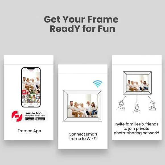 Frameo 10.1" Digital Photo Frame 32GB - Picture 6 of 11